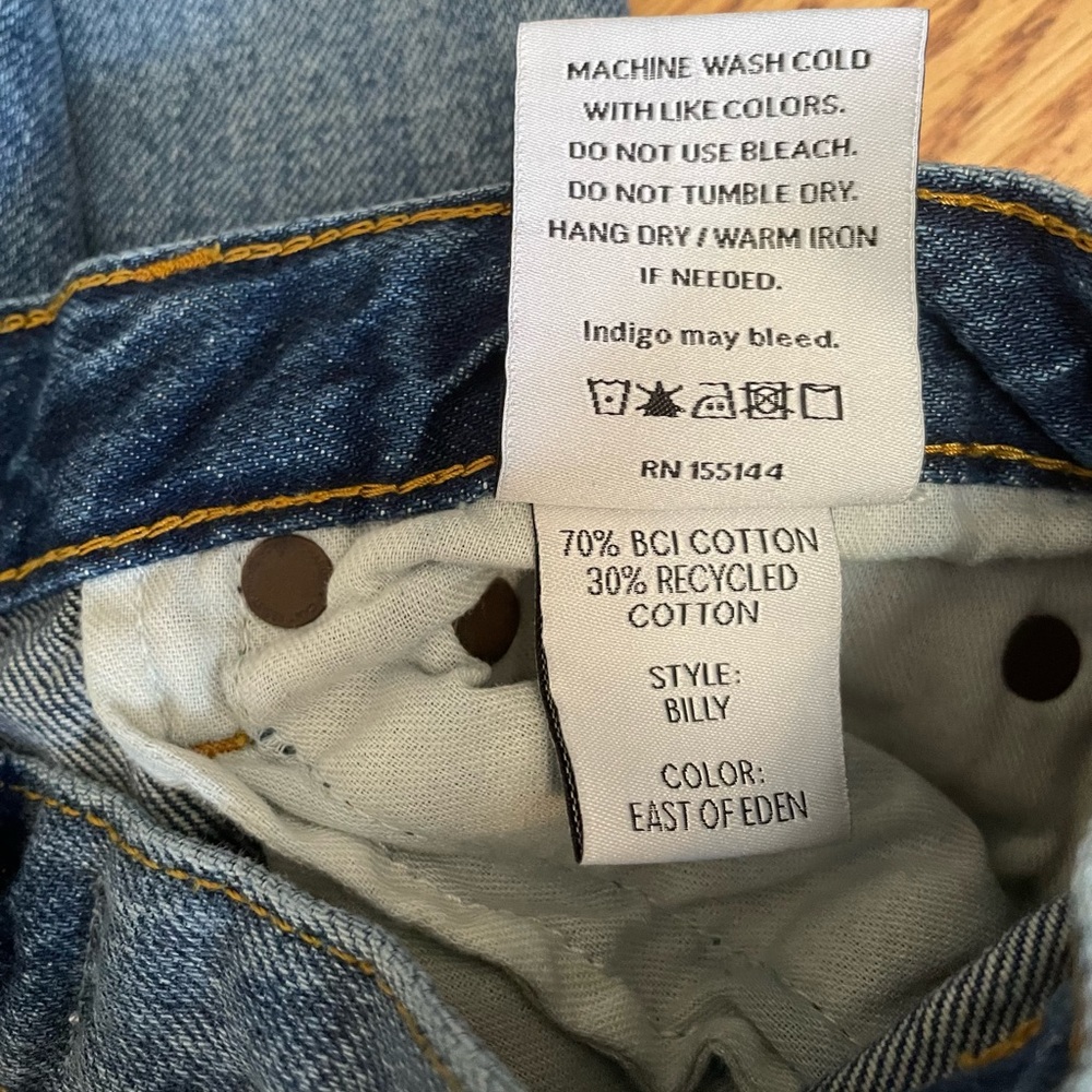 Boyish High Rise Blue Jeans - Picture 5 of 15